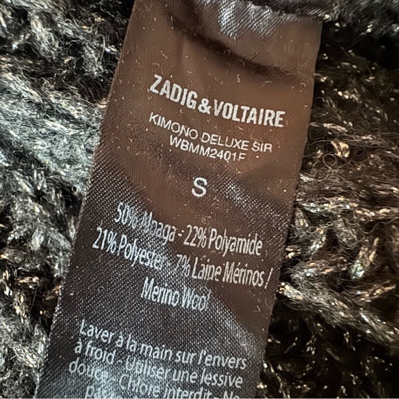 Zadig & Voltaire Black Cardigan Sweater - Picture 3 of 8